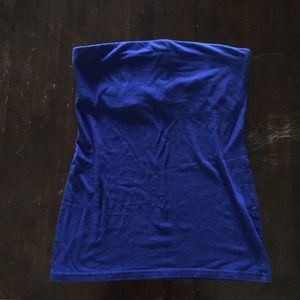 Dark blue strapless cami